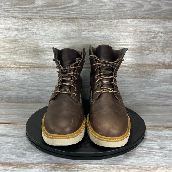 Timberland Women's Sensorflex Brown Leather Sneakers Boots Size 11 - Picture 3 of 9